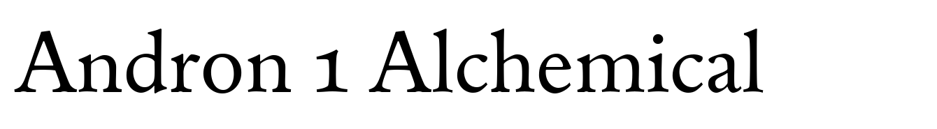 Andron 1 Alchemical